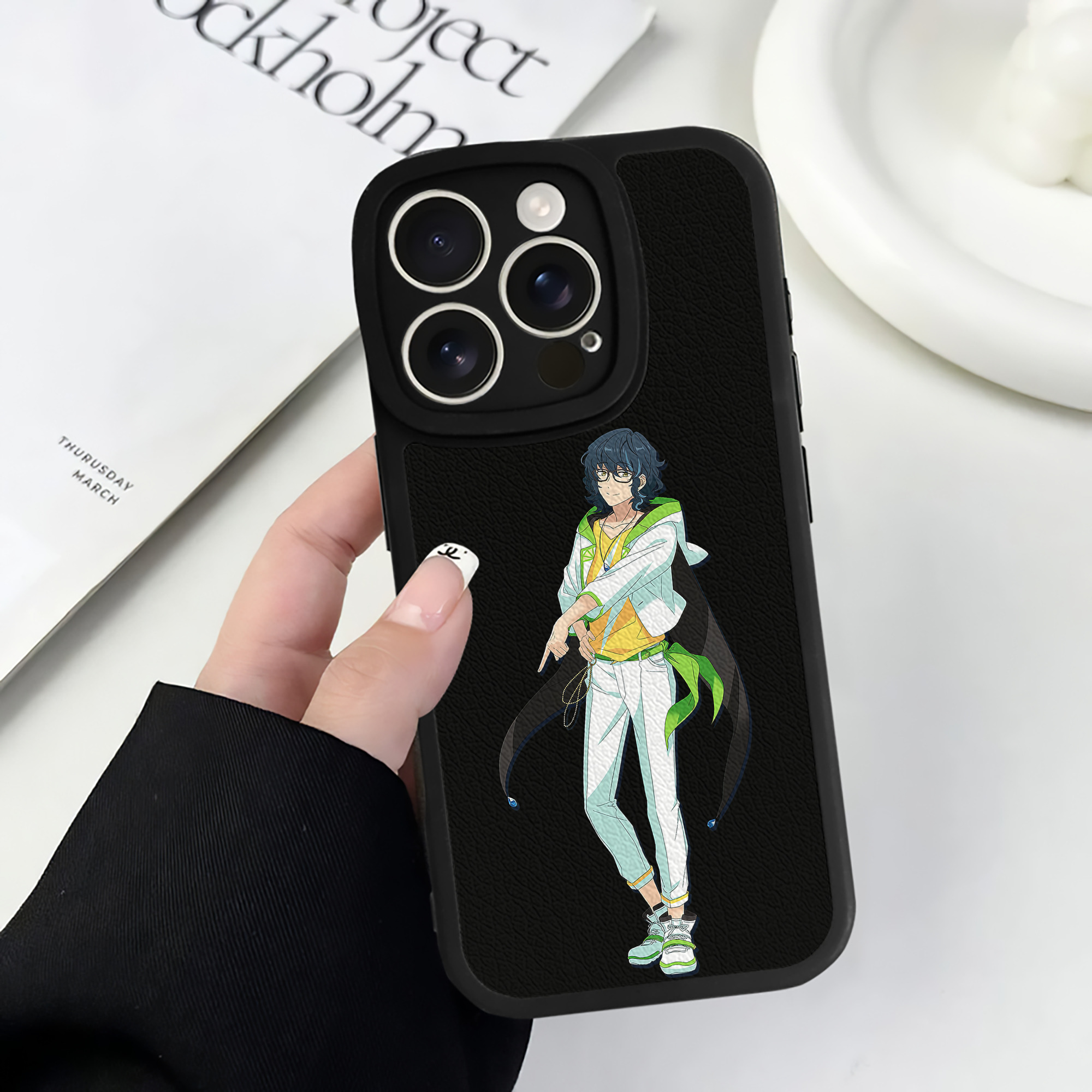 （画像用） あんさんぶるスターズ! Ensemble Stars 【iPhone 16シリーズ対応】シリコンスマホケース（レザー調） 材質：シリコン